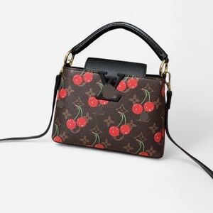 ❗️SALE❗️ New women’s brown cherry fashion handbag